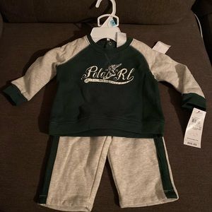 Infant boy polo sweatsuit